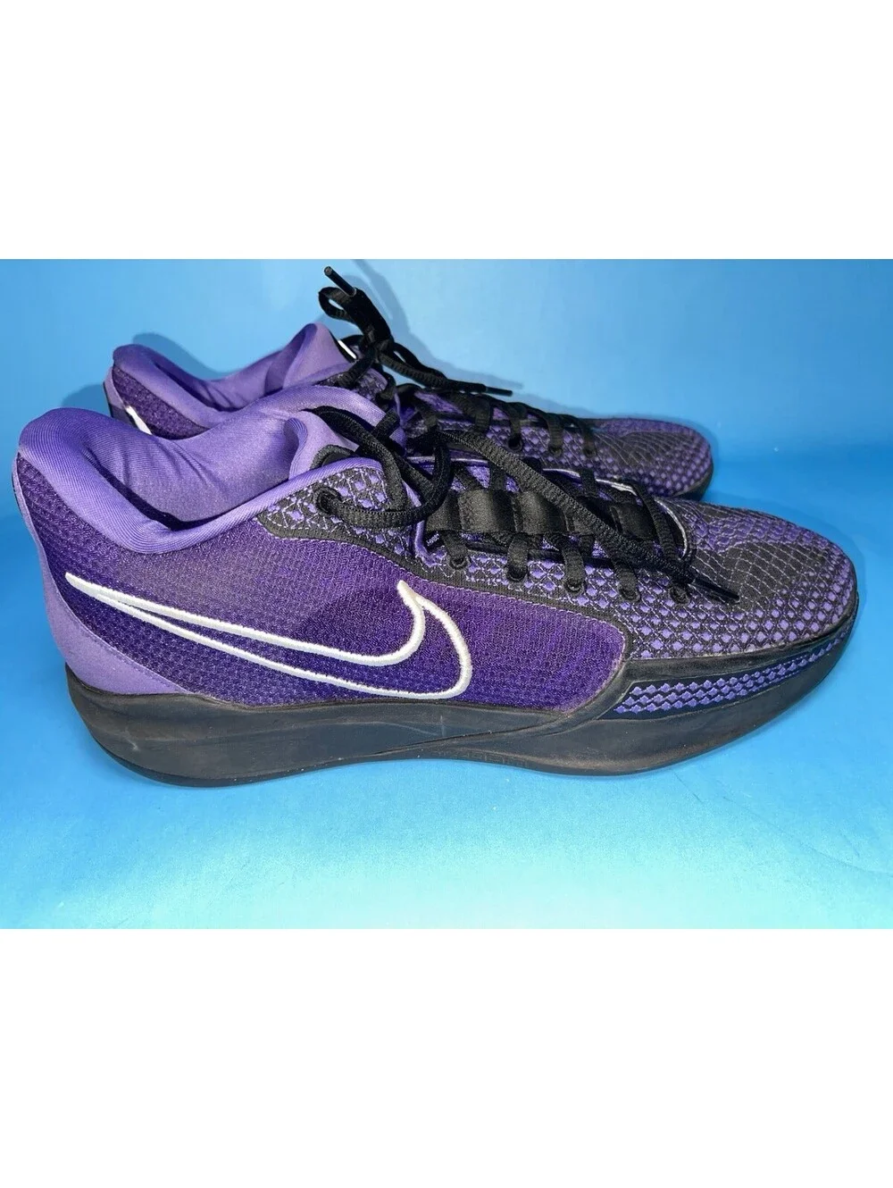 Nike By You Sabrina 1 FJ4036-900 Purple Black Basketball Shoes Women 11.5 / 10 M